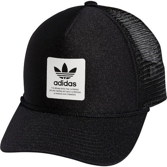 Adidas 5-Panel Man Dispatch Trucker High Crown Mesh-Back Adjustable Strap Cap - Picture 1 of 11